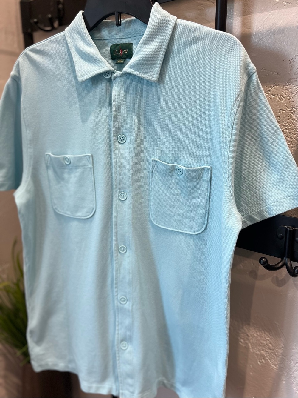 J.Crew Oarsman Polo Shirt Light Blue Size Medium Tall - Picture 9 of 16